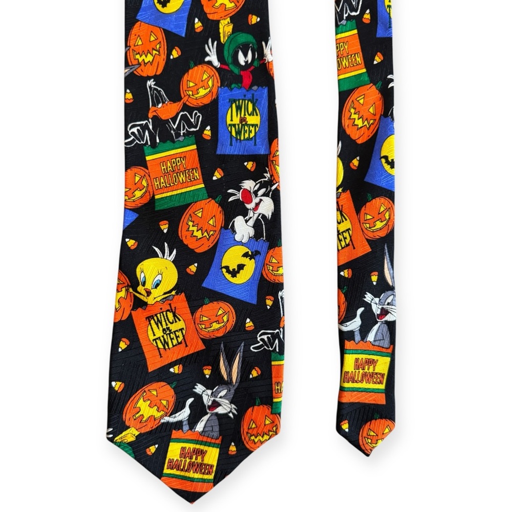 Vintage 1995 Halloween Cartoon Character Necktie